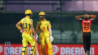 IPL 2021 CSK vs SRH Match Highlights in Pictures: Dominant Chennai Super Kings Beat Sunrisers Hyderabad by 7 Wickets